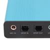 USB Sound Card 6 Channel 48kHz Sampling Rate Analog Play Recording External Sound Card for PC Laptop Computer