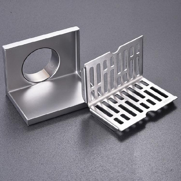 Anti-wear L Shape Stainless Steel Bathroom Tile Insert Floor Drainer Square