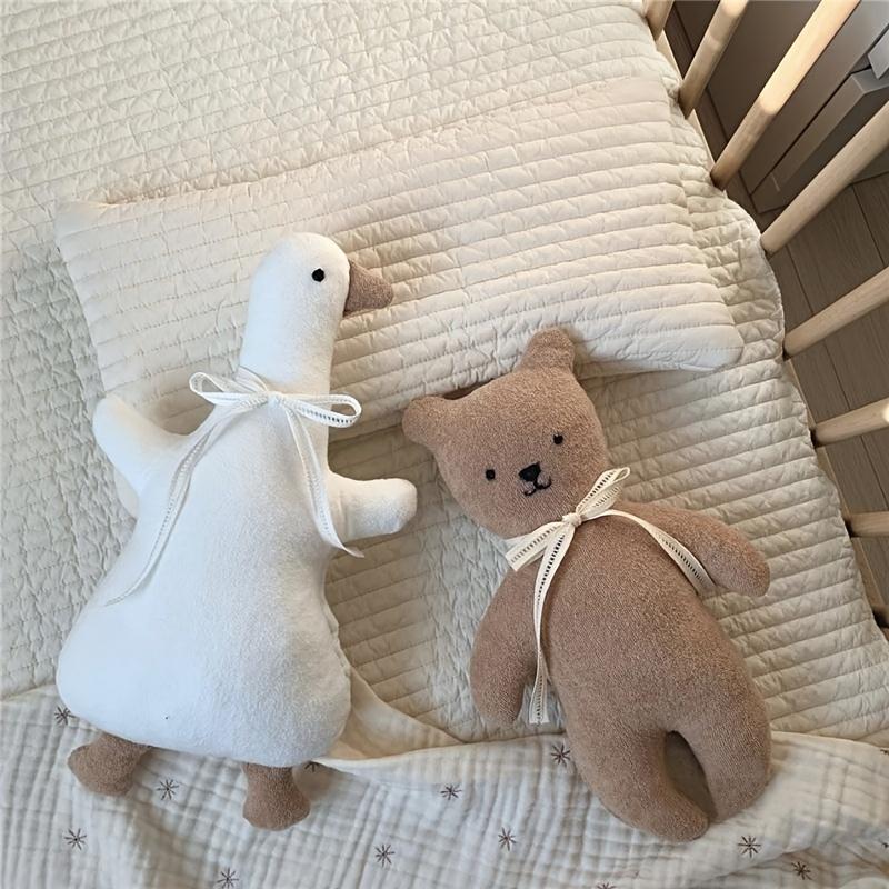 Duck Stuffed Animal Fluffy Duck Toy Plush Soft Plushies Pillow Doll Toysl for Kids Gift for Anxiety Room Decor Photo Props