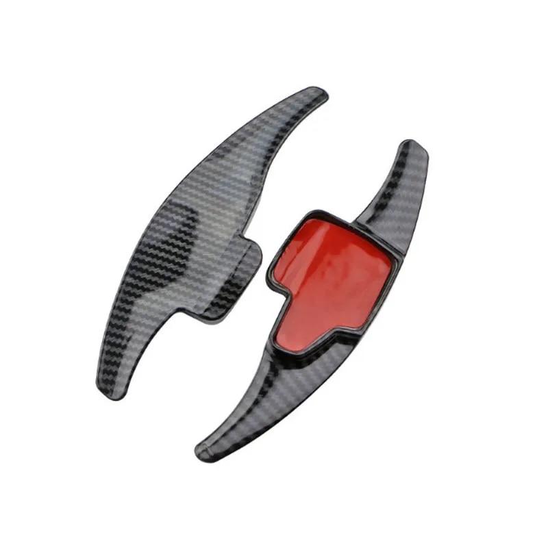 2Pcs/Set ABS Chrome Car Steering Wheel Paddle Extension Shifters Shift Sticker for Ford Focus 4 MK4