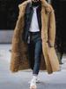 Men's Thick Winter Suede Long Coat
