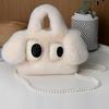 New autumn and winter plush bag cute big-eyed puppy tote bag shoulder bag crossbody sideways eye puppy bag