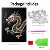 5D DIY Pearl Diamond Painting Kit Majestic Dragon Full Drill Embroidery Mosaic Art Home Wall Decor Gift