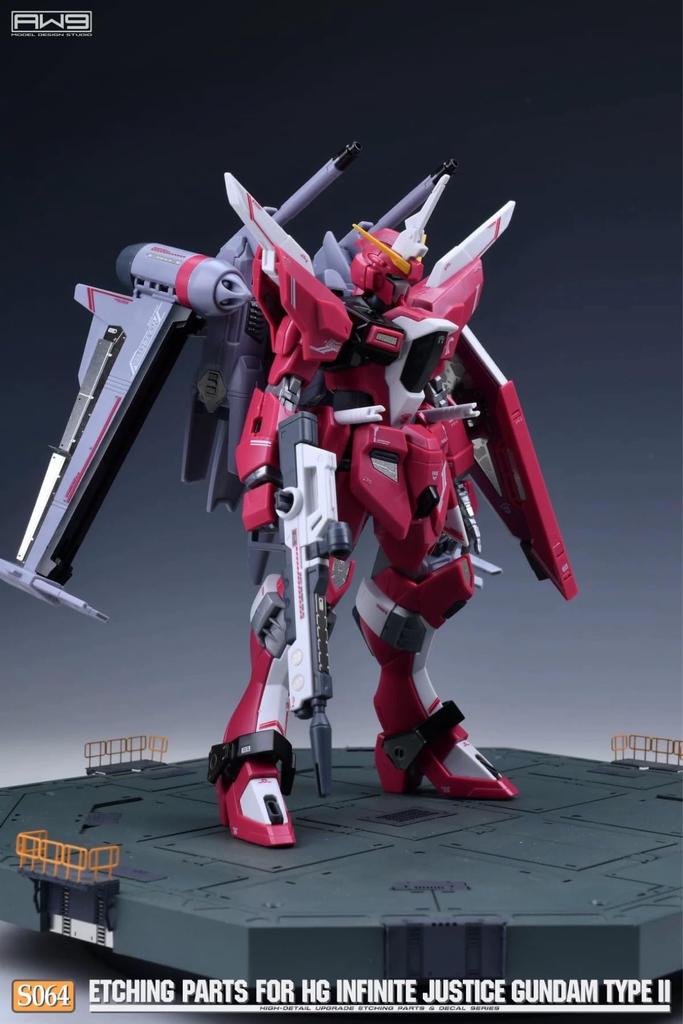 HG 1/144 Infinite Justice Nishiki Modification Detail Up High-Quality Metal Parts with Water-Transfer Decals