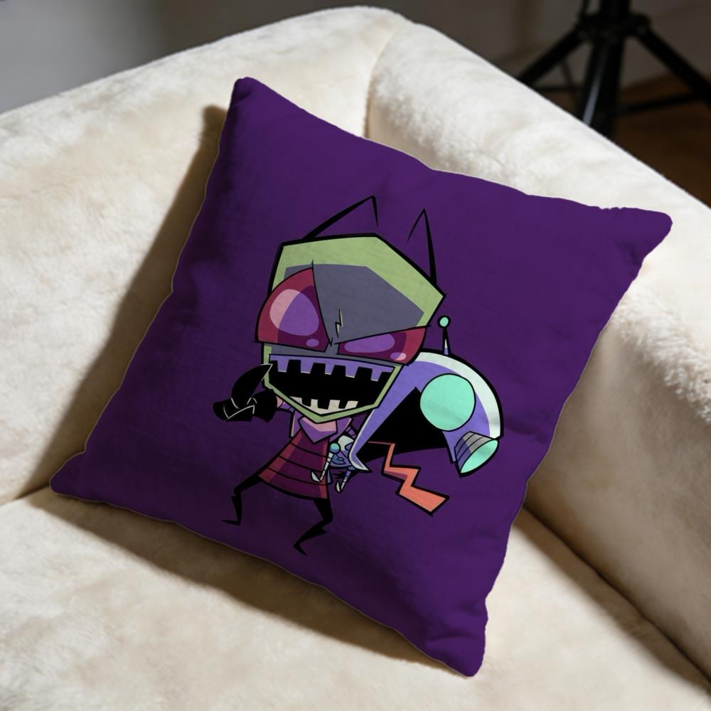 Fashion IInvader Zimful Cushion Cover Soft Decorative Pillow Case Suitable for Bedroom Sofa Car Travel Use