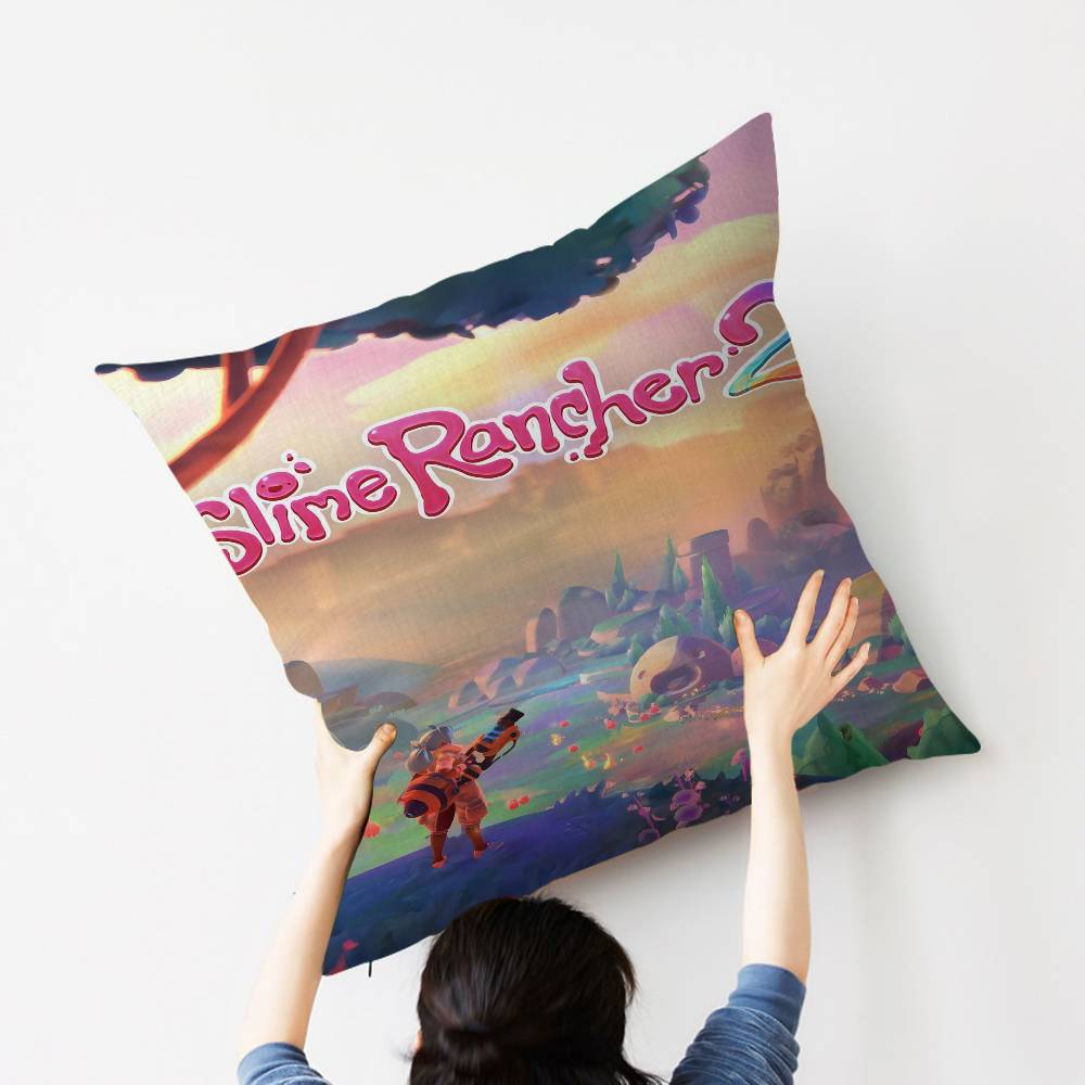 Spiel S-Slime Rancher Kissen Geschenk Heim Büro Dekoration Schlafzimmer Sofa Auto Kissenbezug Hülle 45x45