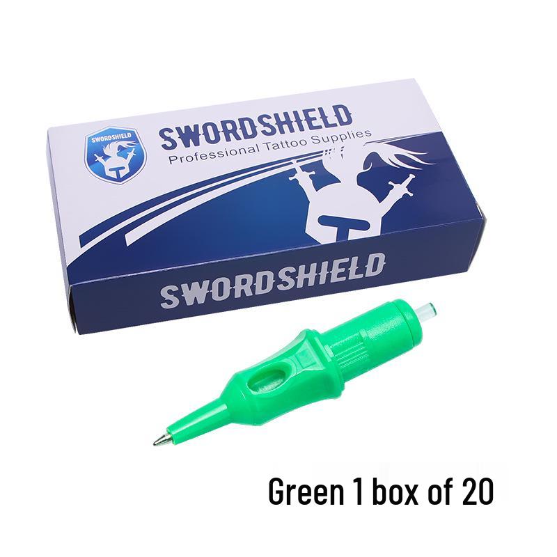 

Универсальная тату-ручка Jingzhe с картриджем-иглой «все в одном» для точечной техники и рисования зелёный