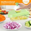 7/17 in 1 Multifunctional Vegetable Chopper - Food Grate Vegetable Slicer Food Dicer Cut Kitchen Items for Cooking & Meal Prep