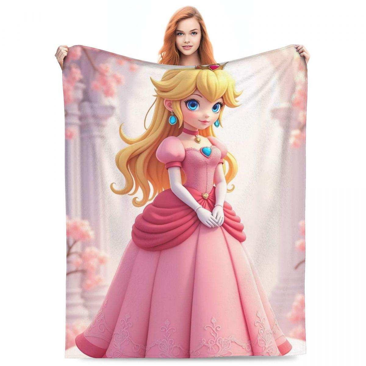 

Princess Peach Blankets Quality Warm Soft Bedding Throws Winter Travel Home Decor Comfortable Bedspread 30x40in