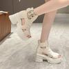 Sommersandalen mit dicken Sohlen und dicken Absätzen für Damen