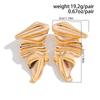 IngeSight.Z Exaggerated Irregular Piercing Earrings Women 2026 New Gold Color Ear Studs Female Party Jewelry Accessories