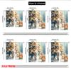 Set Of 2 Flat Printing Merry Christmas Curtains Puppies Snow Gift Digital Printed Polyester Drapes Family Party Made