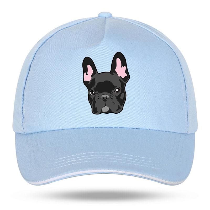 Women Unisex Hat Curved Sun Visor Hat Cotton French Bulldog Dog Funny Baseball Cap Outdoor Sun Hat Adjustable Sports Caps