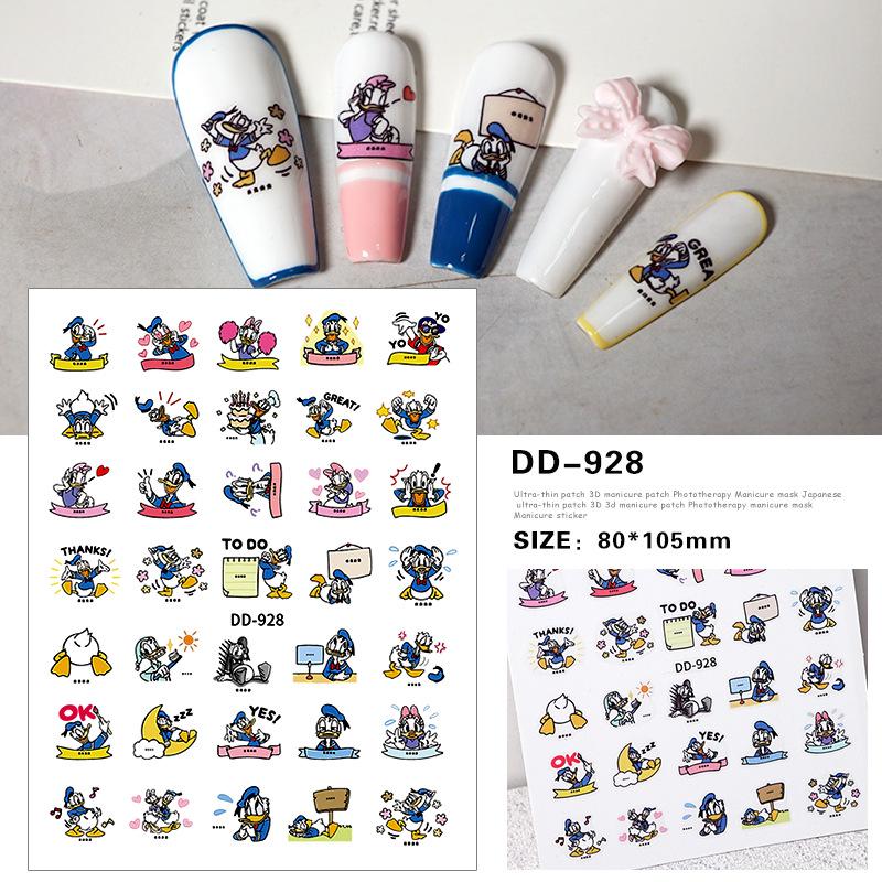 Redanco 3D Cute Donald Duck Nail Art Stickers - Adhesive Ornaments