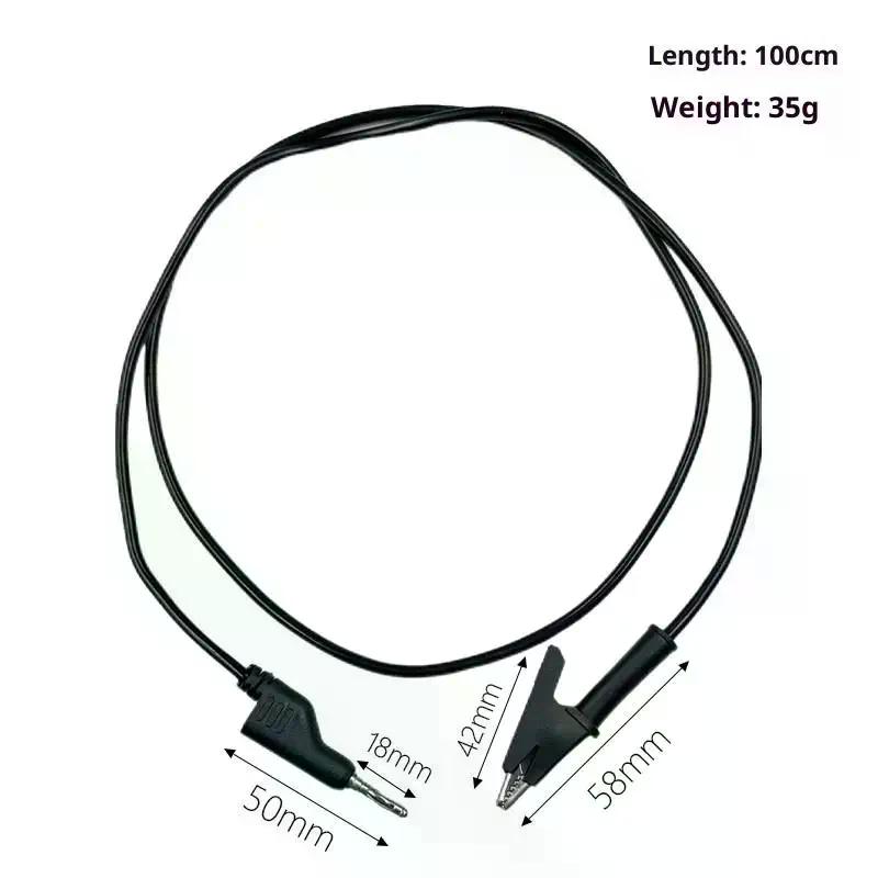 1/2Pcs Double End Test Lead Wire Line Electrical Voltage 4mm Banana Plug Alligator Clip Crocodile 15A Multimeter DIY Test Wires