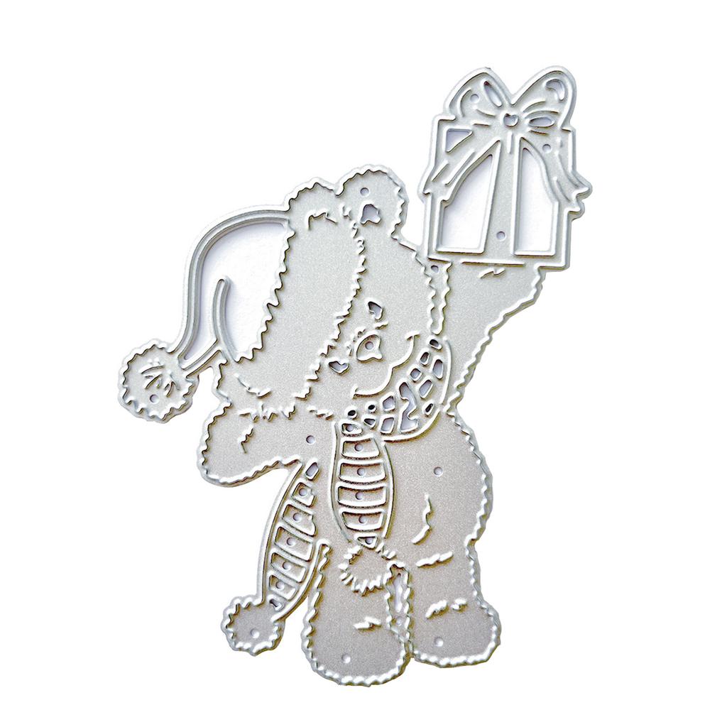 Bär Geschenkbox Metall Stanzformen Scrapbooking Schablone Stanzteile Kartenprägung DIY Fotoalbum Vorlage Form Dekoration