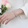 SL30-7 Natural Baroque Pearl Powder Purple Champagne Powder 925 Sterling Silver Simple Style Exquisite Daily Versatile Hand