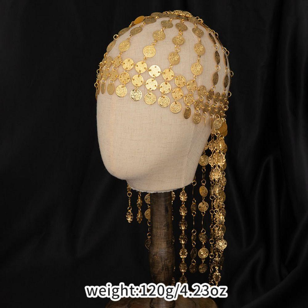 Korean Style Exotic Forehead Chain Fairy Long Tassels Hair Chain Forehead Ornament  Hair Jewelry