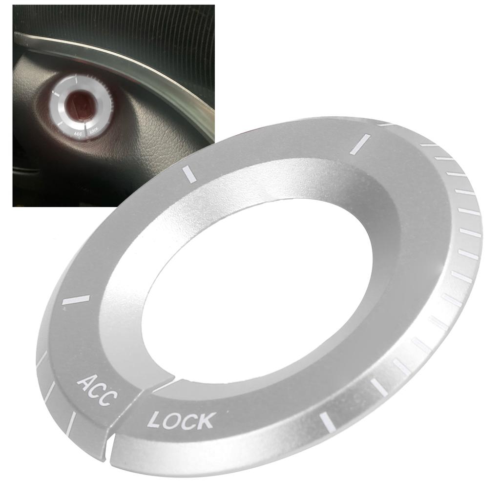 Inel Decorativ Comutator de Aprindere Accesoriu Auto de Înlocuire pentru MercedesBenz A CClass(Argint )