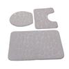 Conjunto de 3 Tapetes de Banheiro Forma U Tapete para Vaso Sanitário Tampa de Vaso Sanitário Tapete de Banho Absorvente de Água Antiderrapante Tapetes de Banho para Treinamento de Penico Crianças Adulto