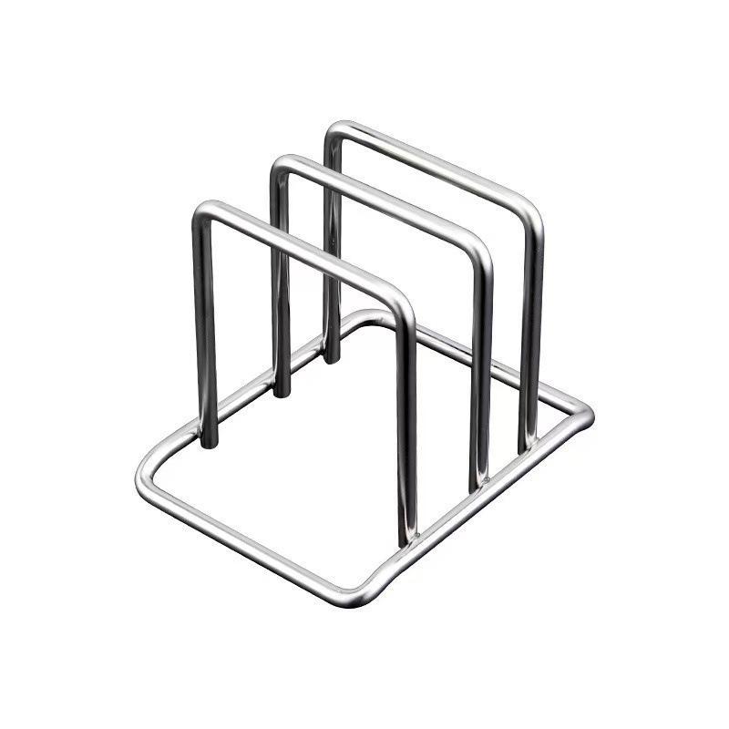 Rustproof Stainless Steel Kitchen Rack Countertop Stand Holder for Pot Lids Cutting Boards Baking Tools Storage