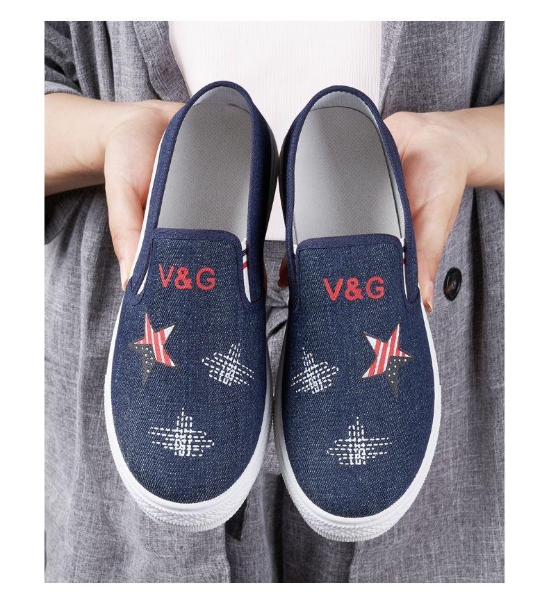 

Весенне-осенние аутентичные тканевые туфли женские эластичные тканевые туфли нескользящие утолщенные парусиновые туфли износостойкие толстоподошвенные модные туфли для ходьбы 40 темно-синий