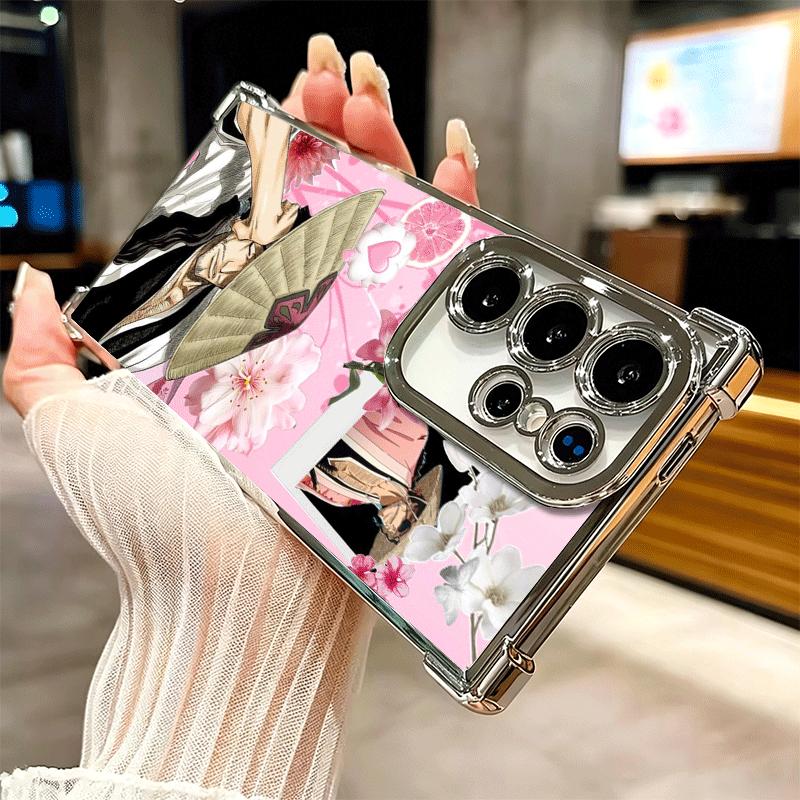 Bleach Kyoraku Shunsui Plating Phone Case For Samsung Galaxy S24 S25 FE S26 Edge S23 Ultra S22 S21 Plus S20 Anti-Fall Airabag Co