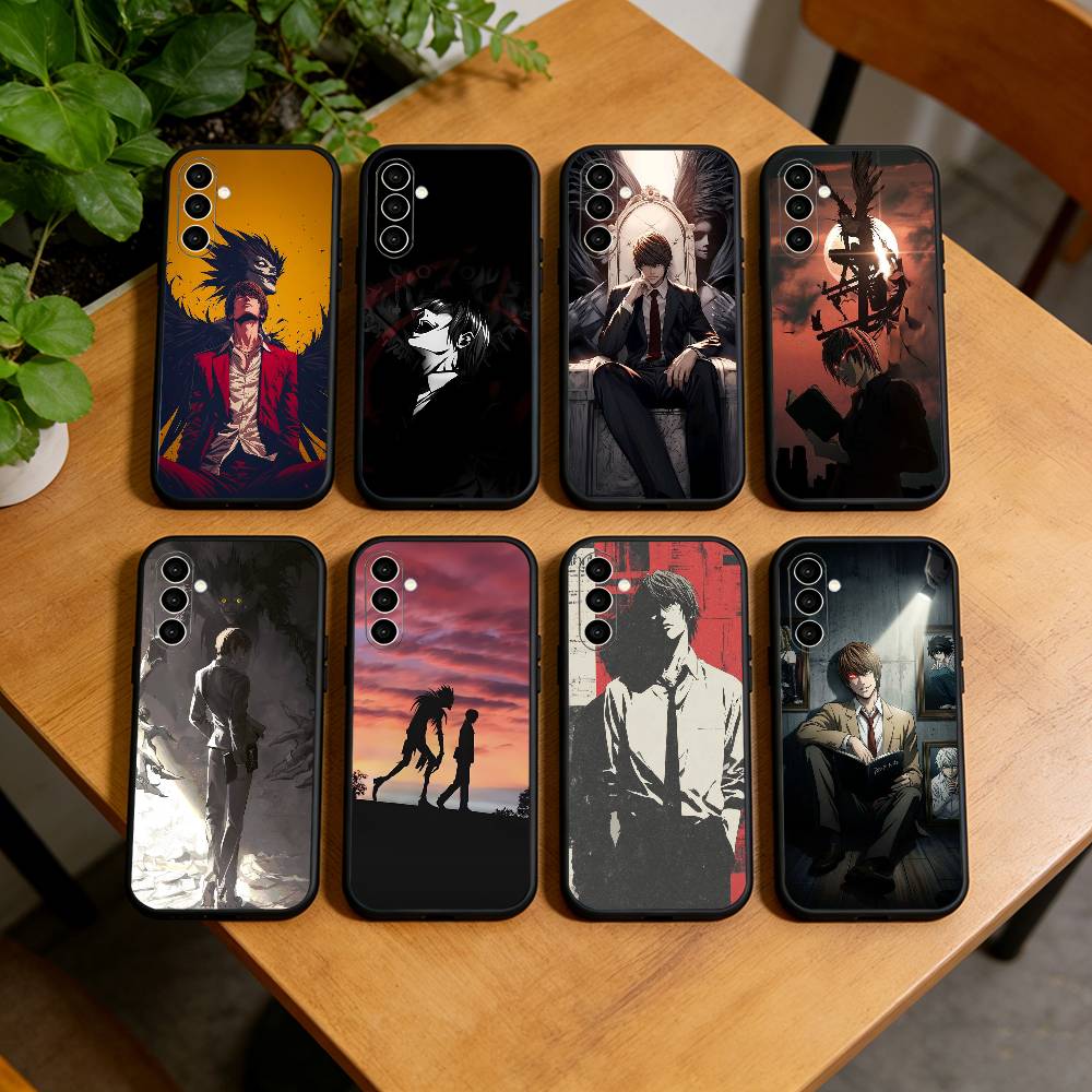 Death Note Kira Yagami Dark Anime Phone Case For Samsung Galaxy A73,A72,A71,A70,A53,A52,A51,Soft Silicone Black Cover