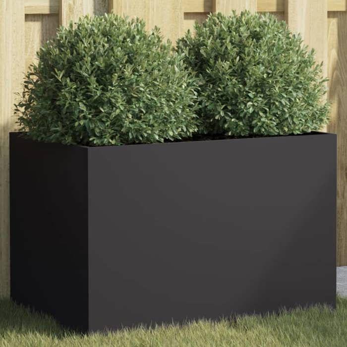VidaXL Jardinière, Flower Box, Plant Pot, Flower Box, Raised Garden Planter for Patio Terrace, Black 841595