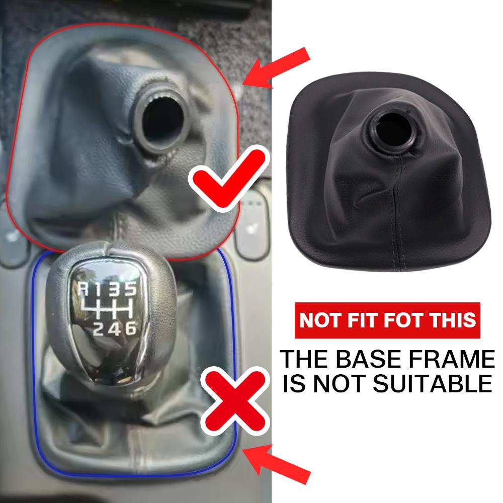 1x Gear Shift Knob Leather Boot Manual For Kia Forte Cerato&Koup 2010 2011 2012 2013 846401M100 84640-1M100 Replace Car Parts