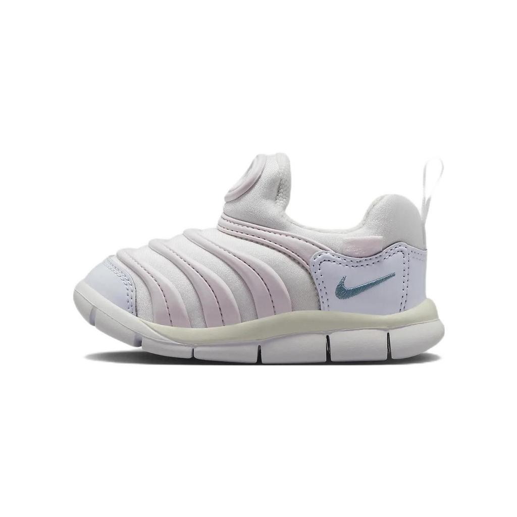 Nike Dynamo Free Slip Resistant Abrasion Resistant Low Top Sports Casual Shoes White Blue Pink Infant And Toddler 343938-101