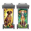 PVC Stickers Self-adhesive Decorative Stickers Decals for Trash Decoration Dog 820x380mm