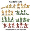 12/36pcs 5cm Plastic Soldier Figurin Sand Table Exercise Military Model Scene Props Desktop Decoration Collection Gift YMY