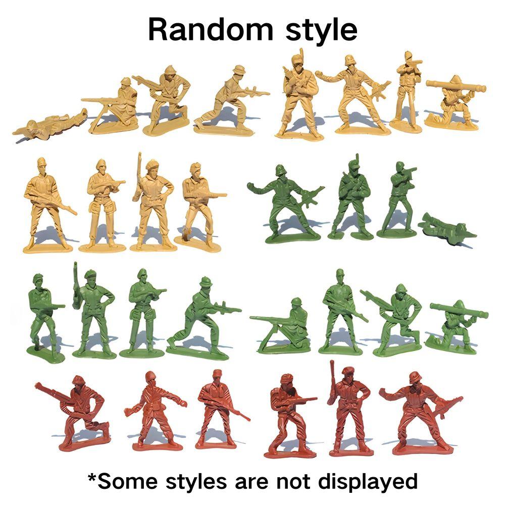 12/36pcs 5cm Plastic Soldier Figurin Sand Table Exercise Military Model Scene Props Desktop Decoration Collection Gift YMY