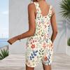 Plus Size Womens Romper Tank With Side Pockets