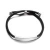 European Style Handmade Steel Wristband With Short Phrases For Gift Giving