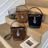 Handbag - Retro Bag - Shoulder Bag with Slanted Strap - Fashionable Women's Bag - Bucket Bag