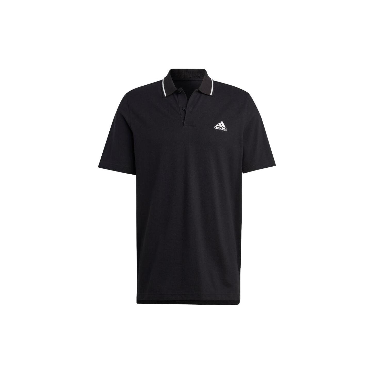 adidas Essentials Small Logo Polo Shirt Black Men s IC9314 S