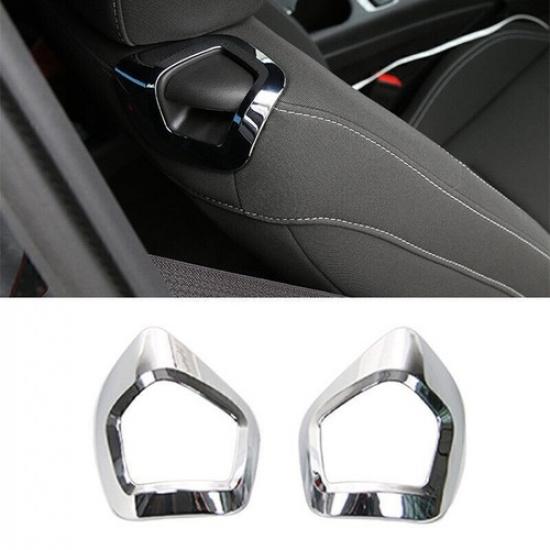 For Chevrolet Camaro 2016-2024 Glossy Chrome Seat Back Adjust Frame Cover Trim