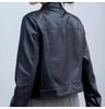 Women's Petite High-Waisted Short Leather Jacket for Autumn/Winter 2025: New Arrival Lapel Motorcycle Outerwear