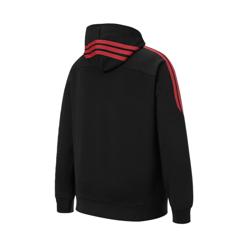 Adidas Three Stripe Hooded Pullover Long Sleeve Sweatshirt Men sweatshirt KQ7888