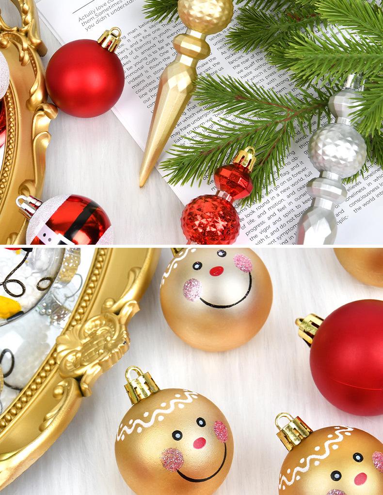 Painted Irregular Gourd Shape Christmas Tree Hanging Ornaments
