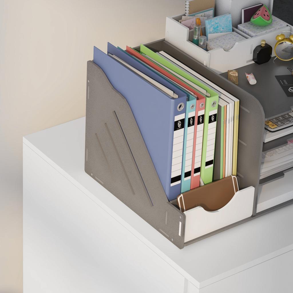 3-Drawer Vertical Filing Cabinet with Pencil Tray, Lock and 5 Wheels, Steel Mobile File Cabinet, for A4, Legal and Letter Size, Pre-Assembled Body