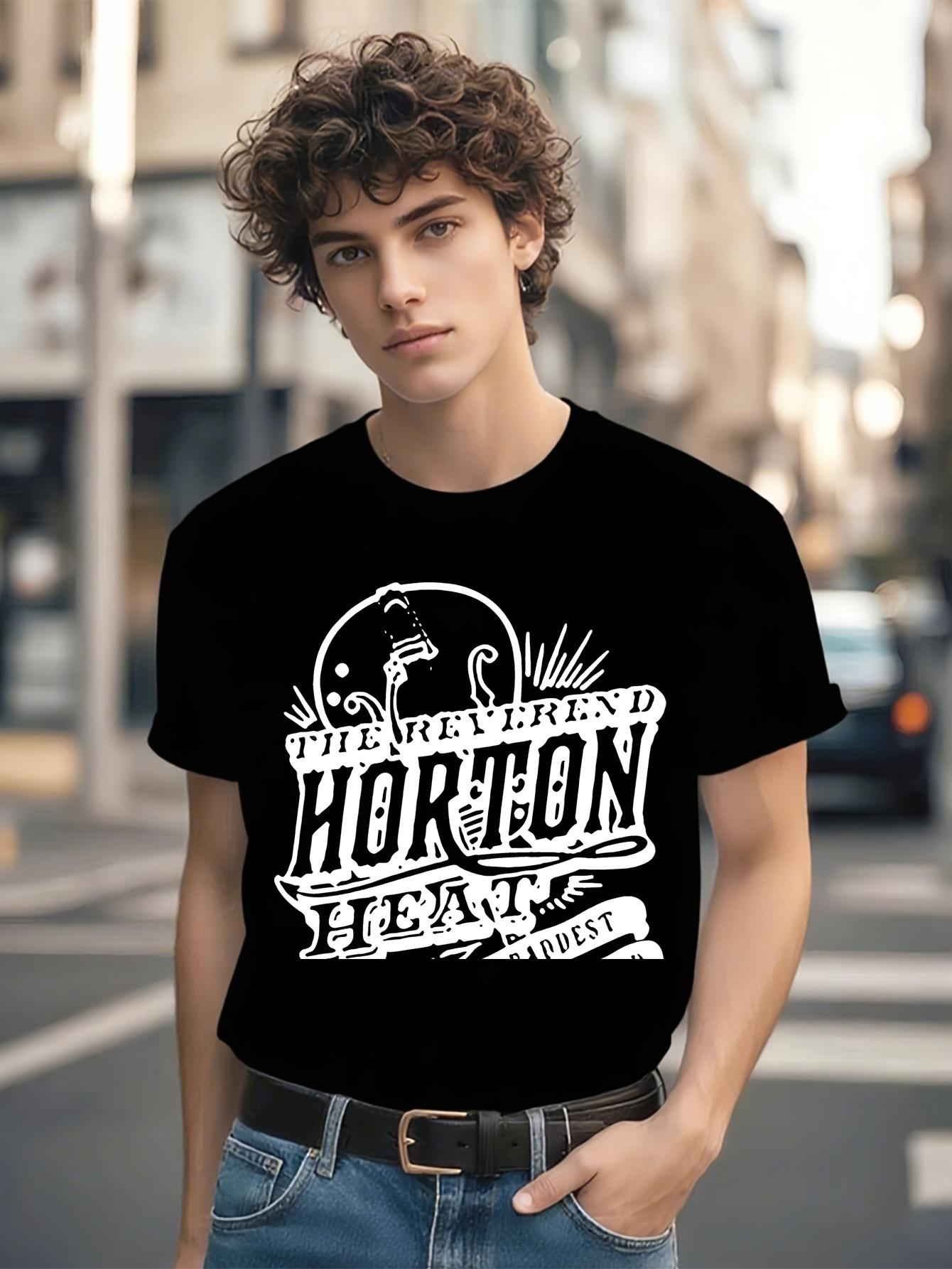 Reverend Horton Heat  Heavyweight Black T-shirt - Gothic Blues Band Graphic Tee XXXL