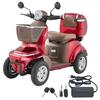Heavy Duty 4-Wheel Mobility Scooters for Seniors & Adults, 500lbs Capacity, 35 KM 3-Speed Long Range, 1000W All Terrain Electric Recreational Scooter