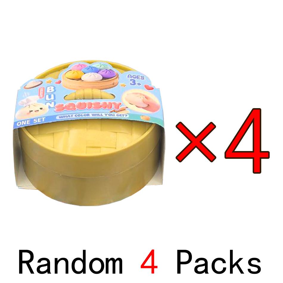 Colorful Dumpling Squishes Stress Balls Reusable Low Rebound Decompression Toys Home Decoration Friend Unique Birthday Gift