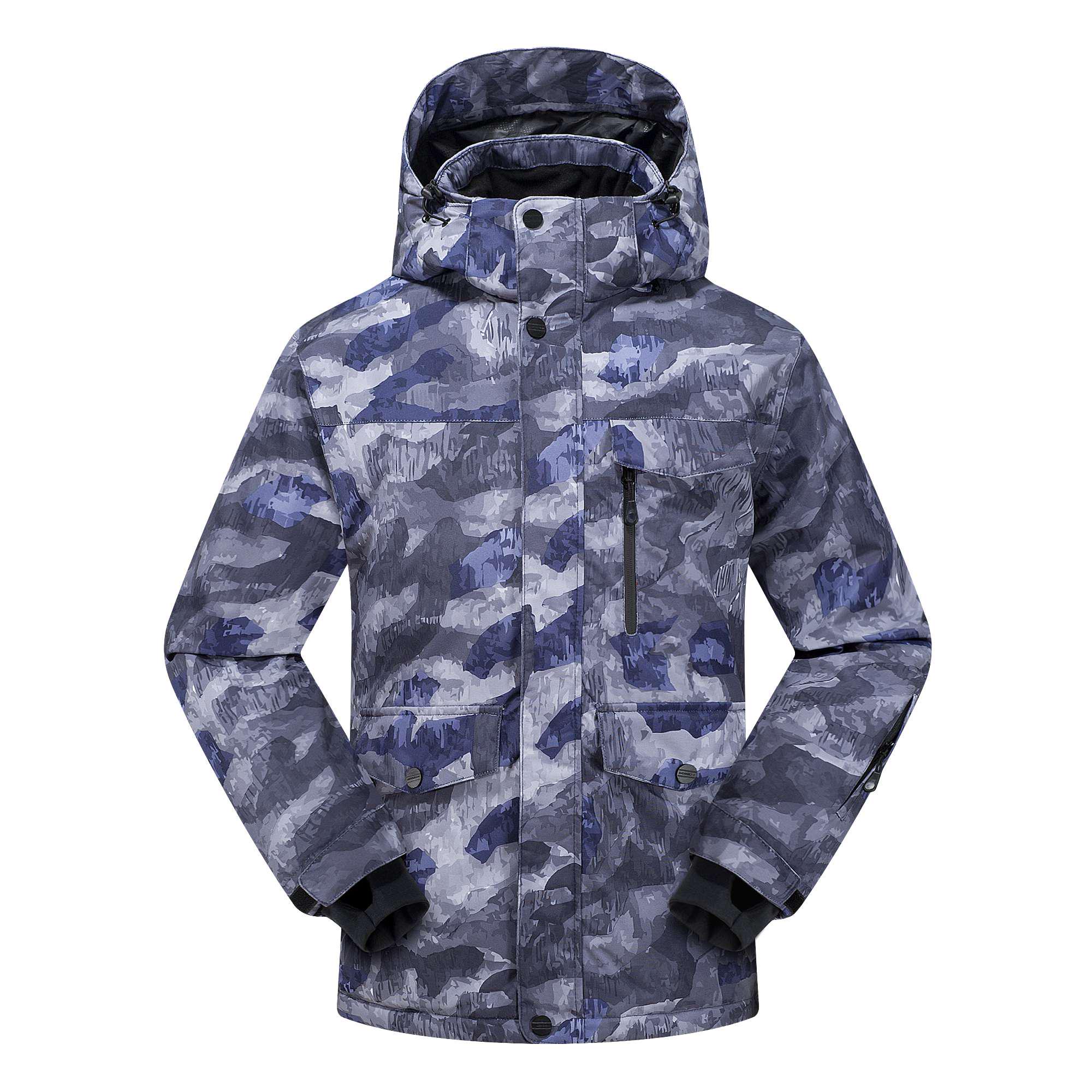 

Високоякісні зимові чоловічі лижні куртки, гірськолижна куртка, чоловіча водонепроникна тепла куртка для походів і риболовлі M