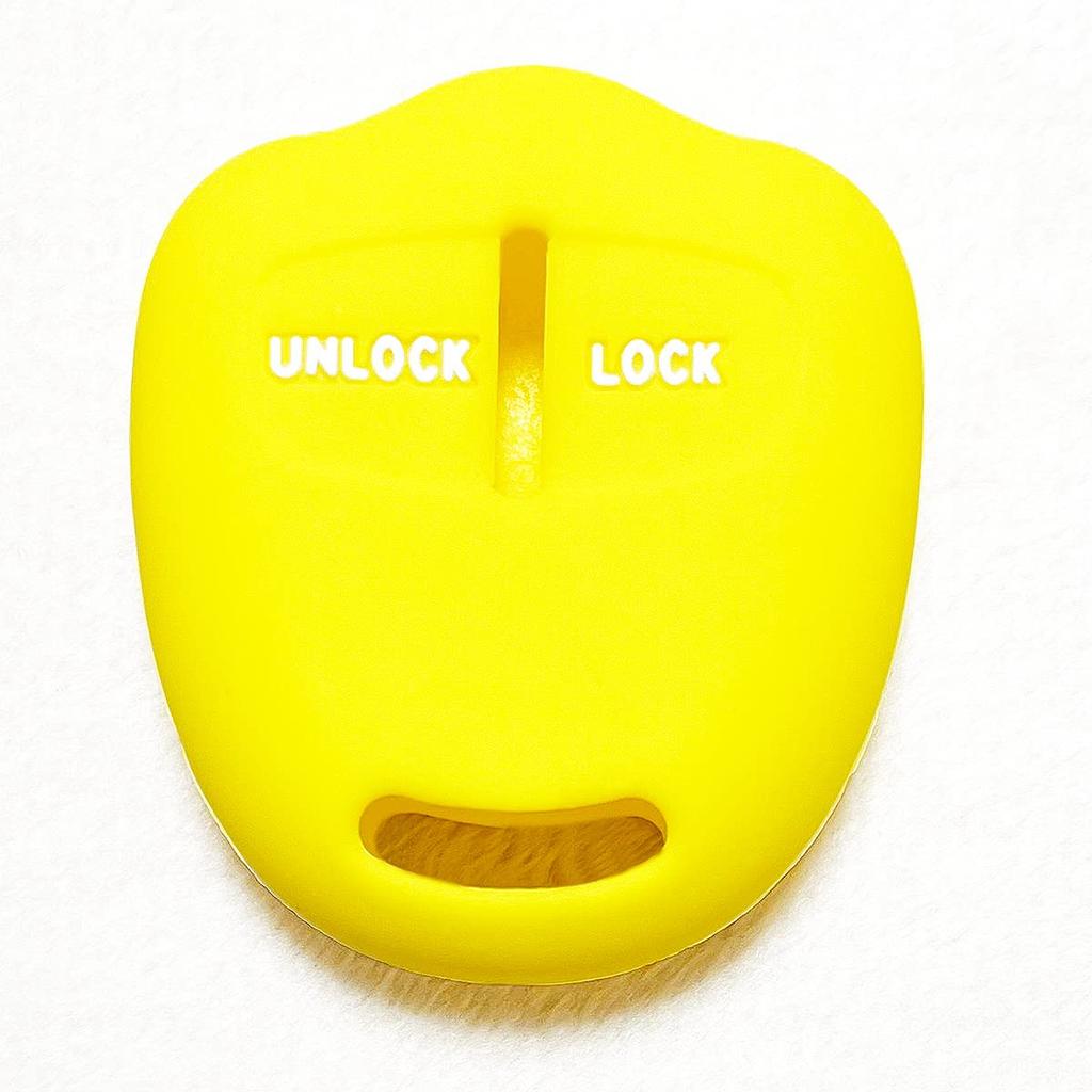 IKT Silicone Cover for Nissan/Mitsubishi Cars, 2 Buttons, Yellow/Days/Days/Days/Lukes/ek Wagon/Pajero Mini/Lancer/Mini Cab/Toppo, Etc. Specially