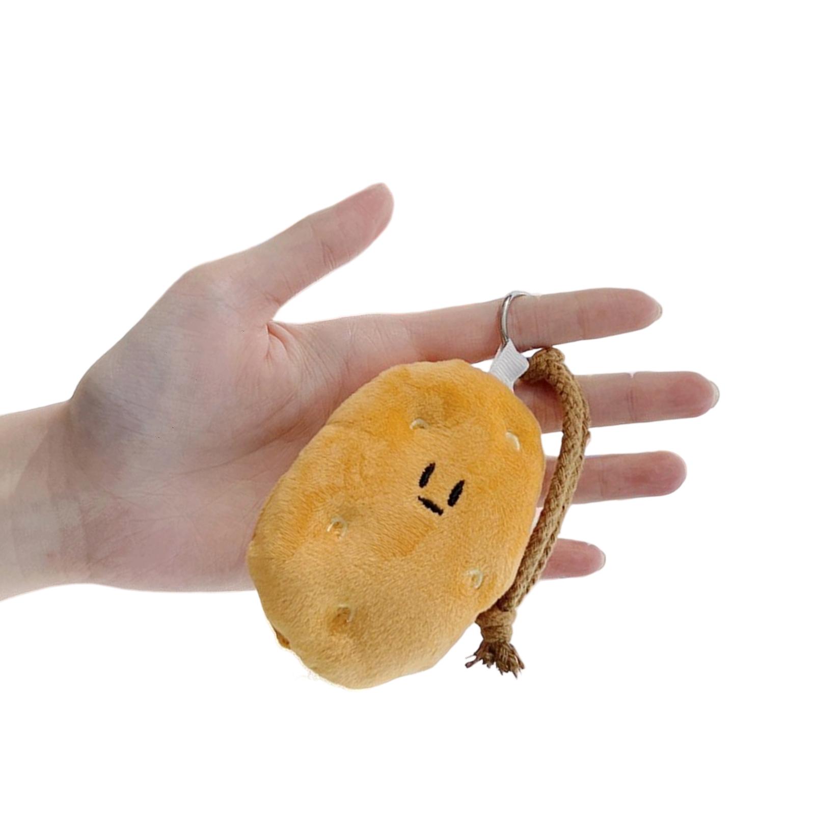 

Плюшевый брелок в виде картошки, нежный подвесной кулон в виде картошки, милый кулон для сумки, модная фигурка для детей и подростков 1