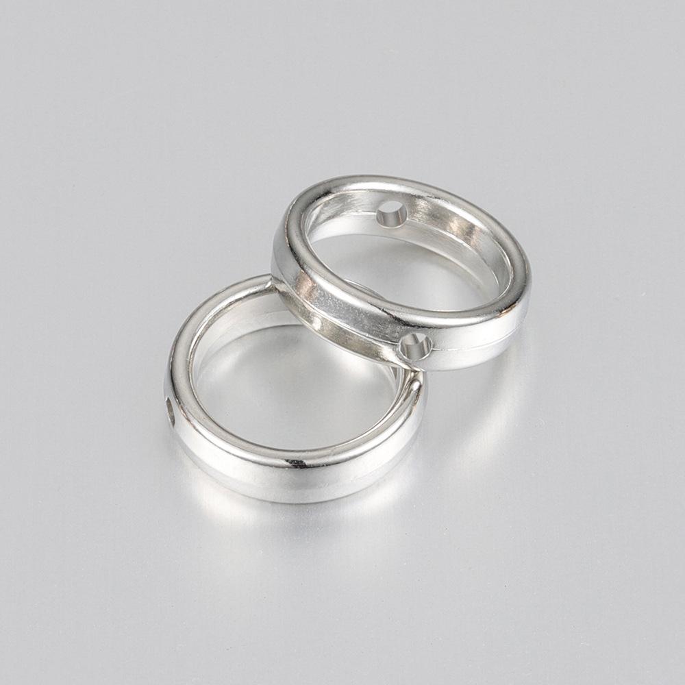 ABS Electroplating Double Hole Bead Spacer for DIY Jewelry Crafts